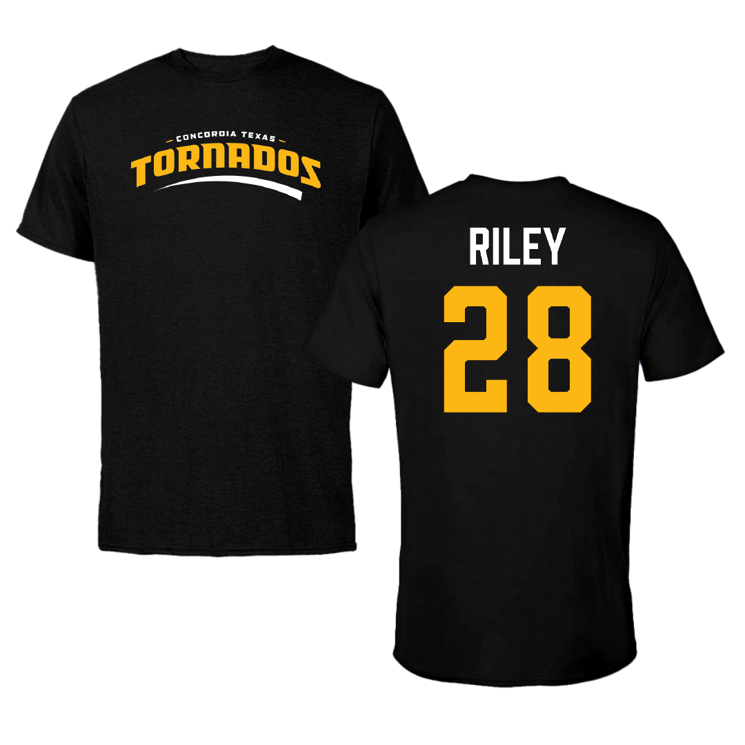 Concordia University (Texas) Baseball Black Performance Tee - #28 Carson Riley