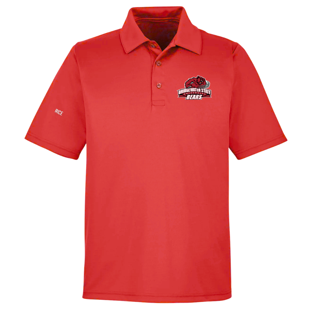 Bridgewater State University Swimming & Diving Red Polo - Hunter Rice