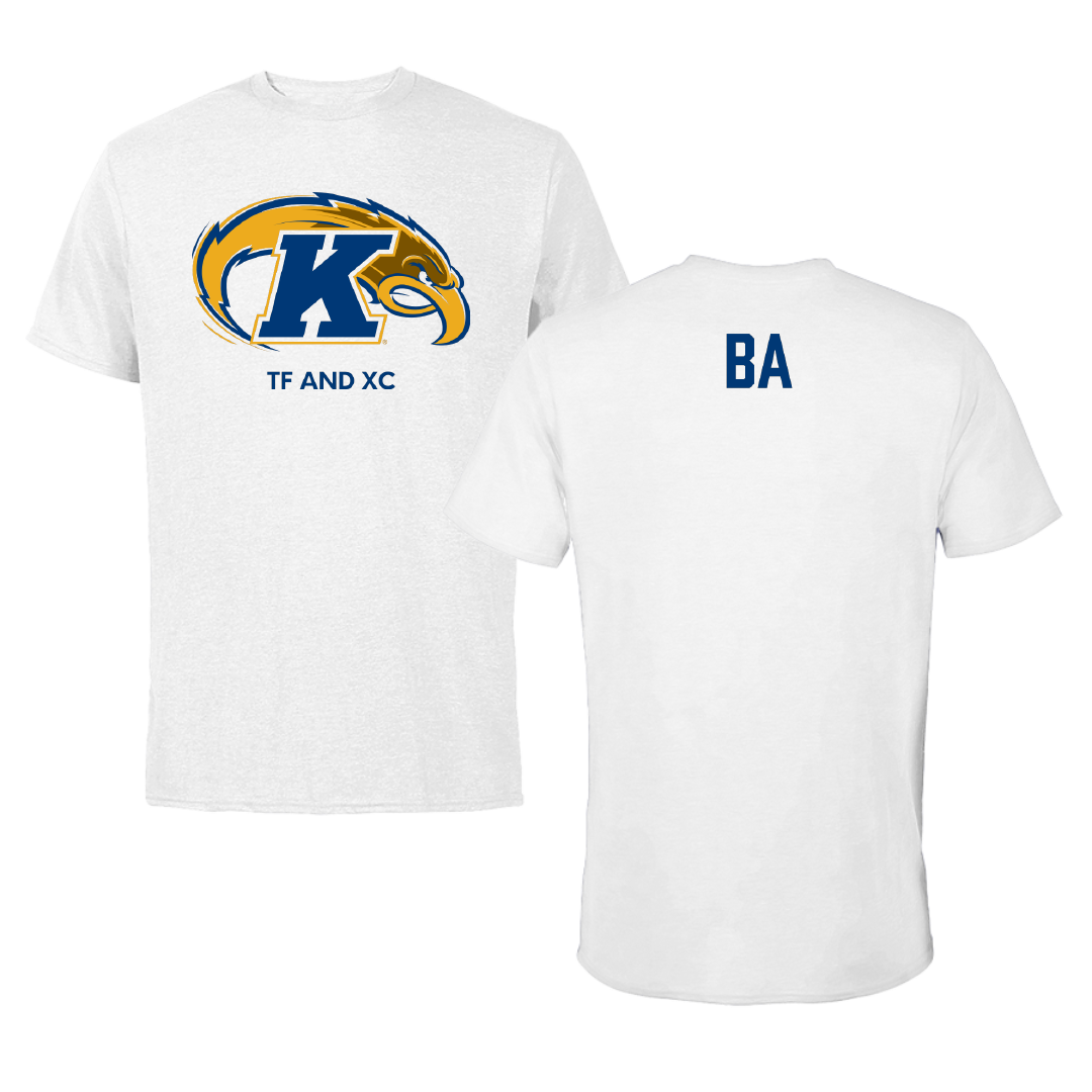 Kent State University TF and XC White Performance Tee - Baidy Ba