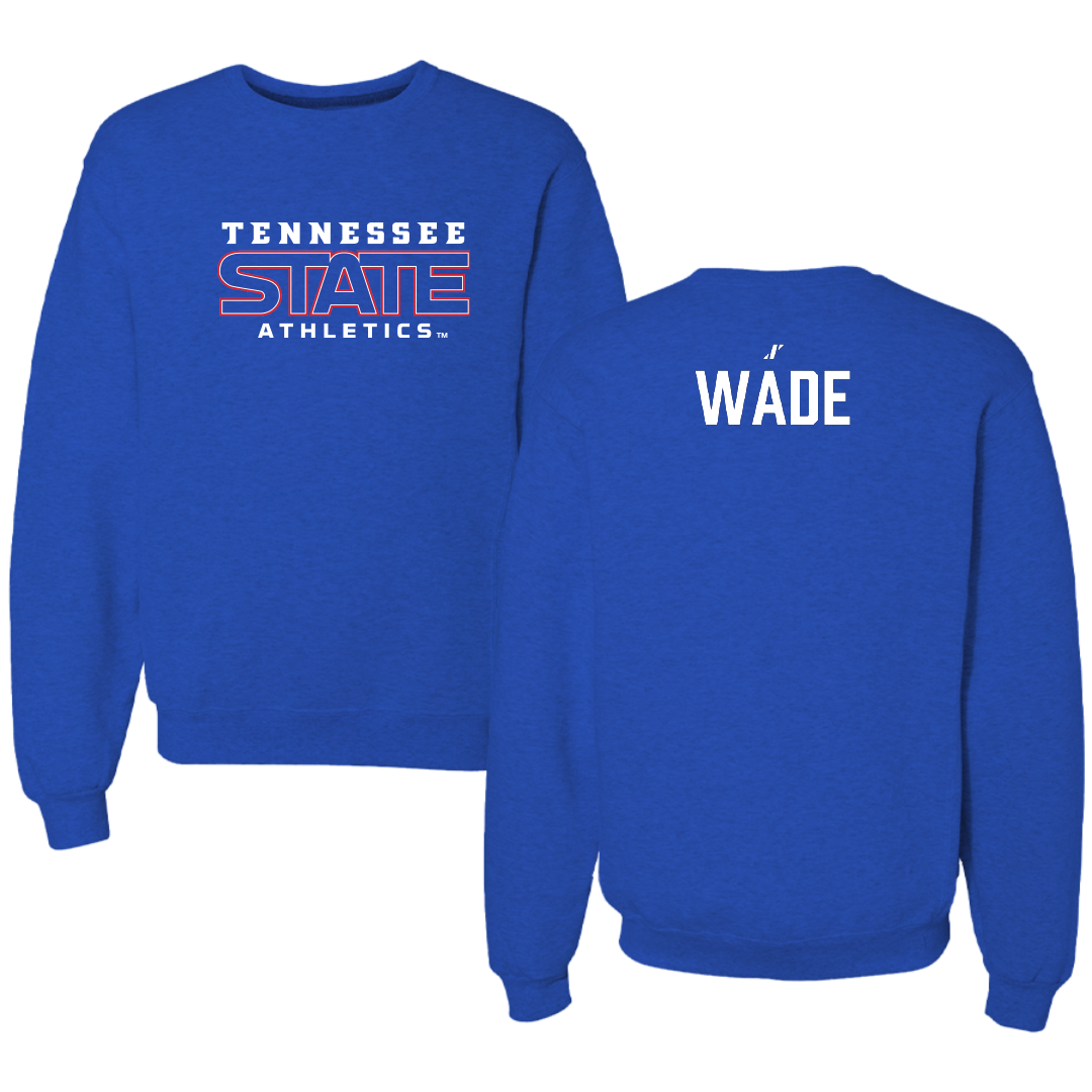 Tennessee State University TF and XC Blue Crewneck - Jonathan Wade