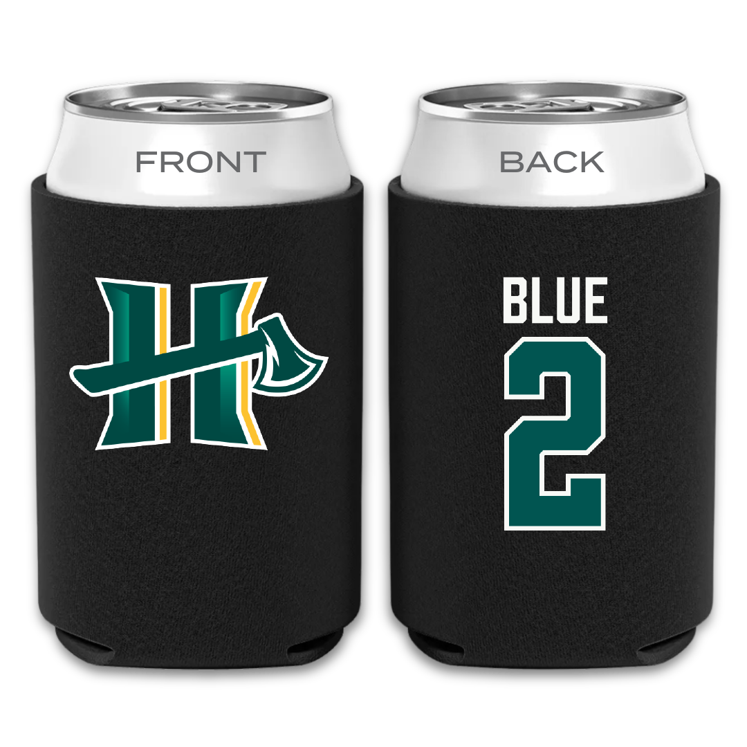 Cal Poly Humboldt Soccer Black Can Cooler - #2 Alexis Blue