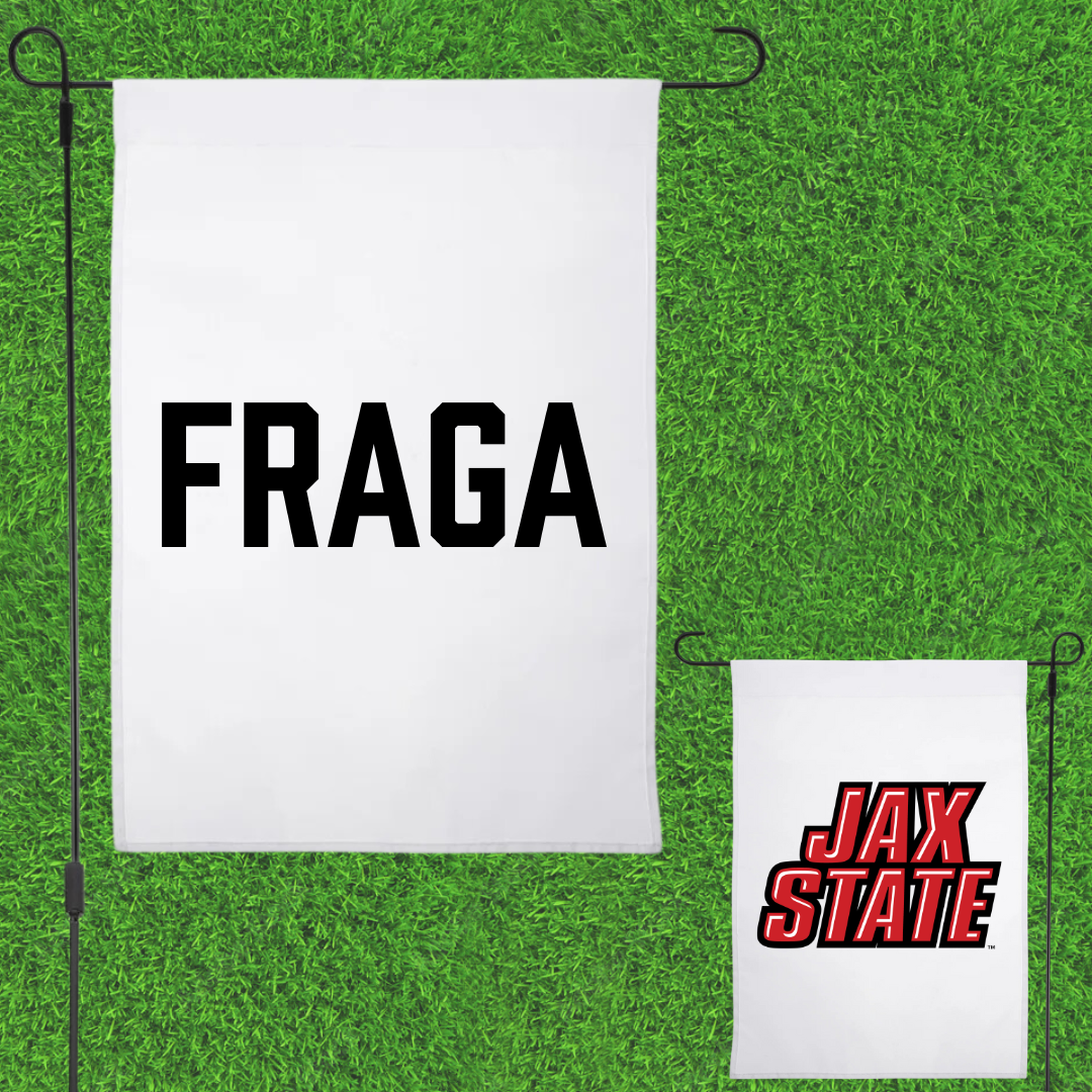 Jacksonville State University TF and XC White Garden Flag - Rodrigo Fraga