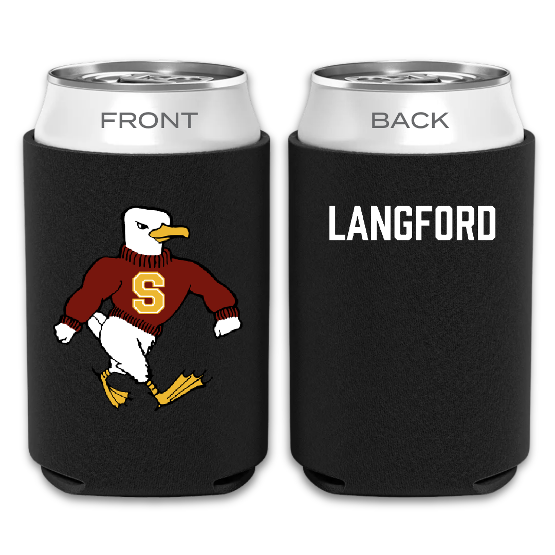 Salisbury University Golf Black Can Cooler - Alex Langford