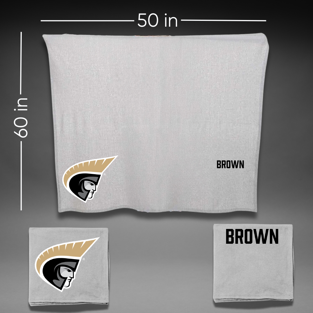 Anderson University (South Carolina) TF and XC Gray Blanket - David Brown