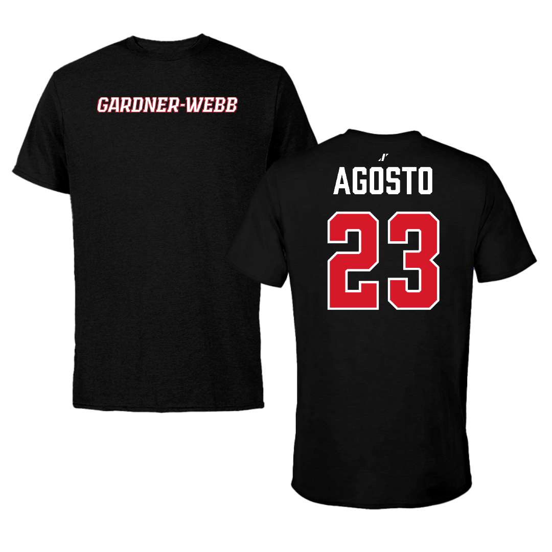 Gardner-Webb University Baseball Black Performance Tee - #23 Kelvin Agosto