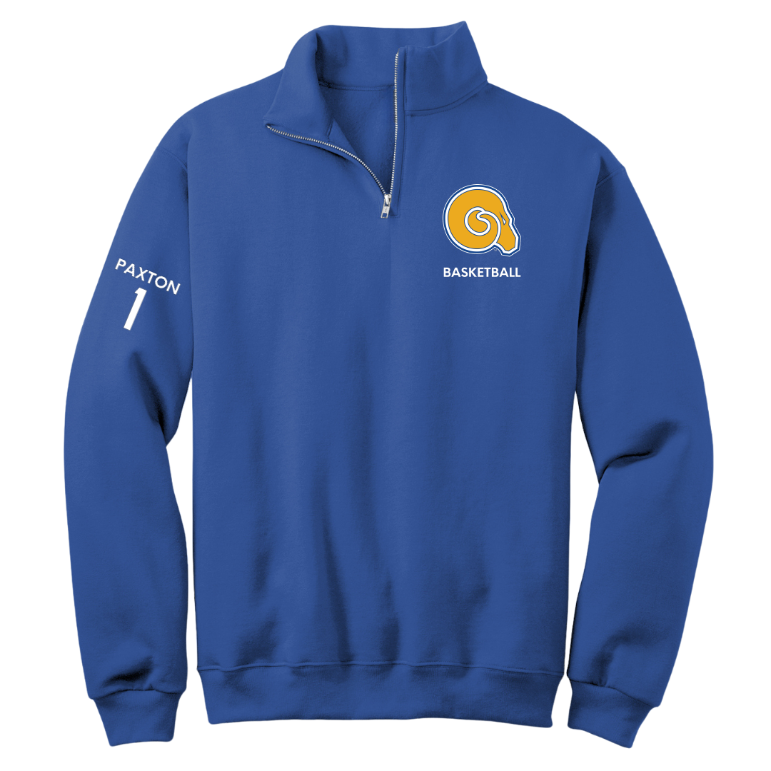 Albany State University Basketball (W) Blue Quarter-Zip - #1 NaHaviya Paxton