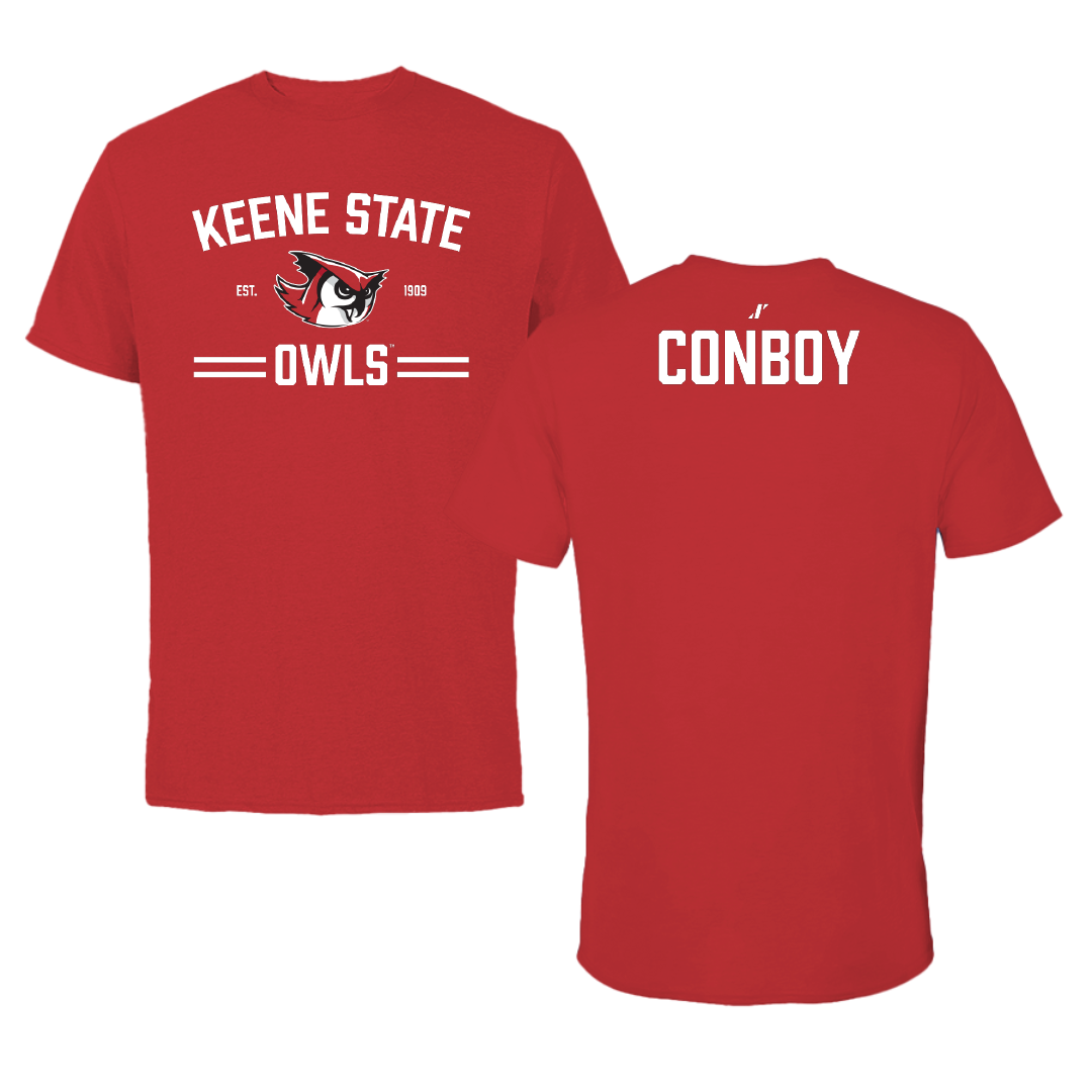 Keene State College TF and XC Red General Tee - Logan Conboy