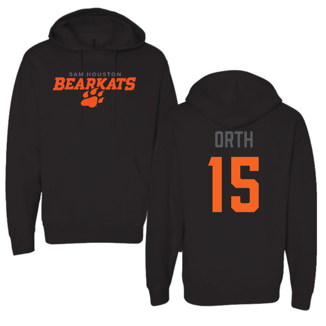 Sam Houston State University Baseball Black Hoodie - #15 Kirby Orth