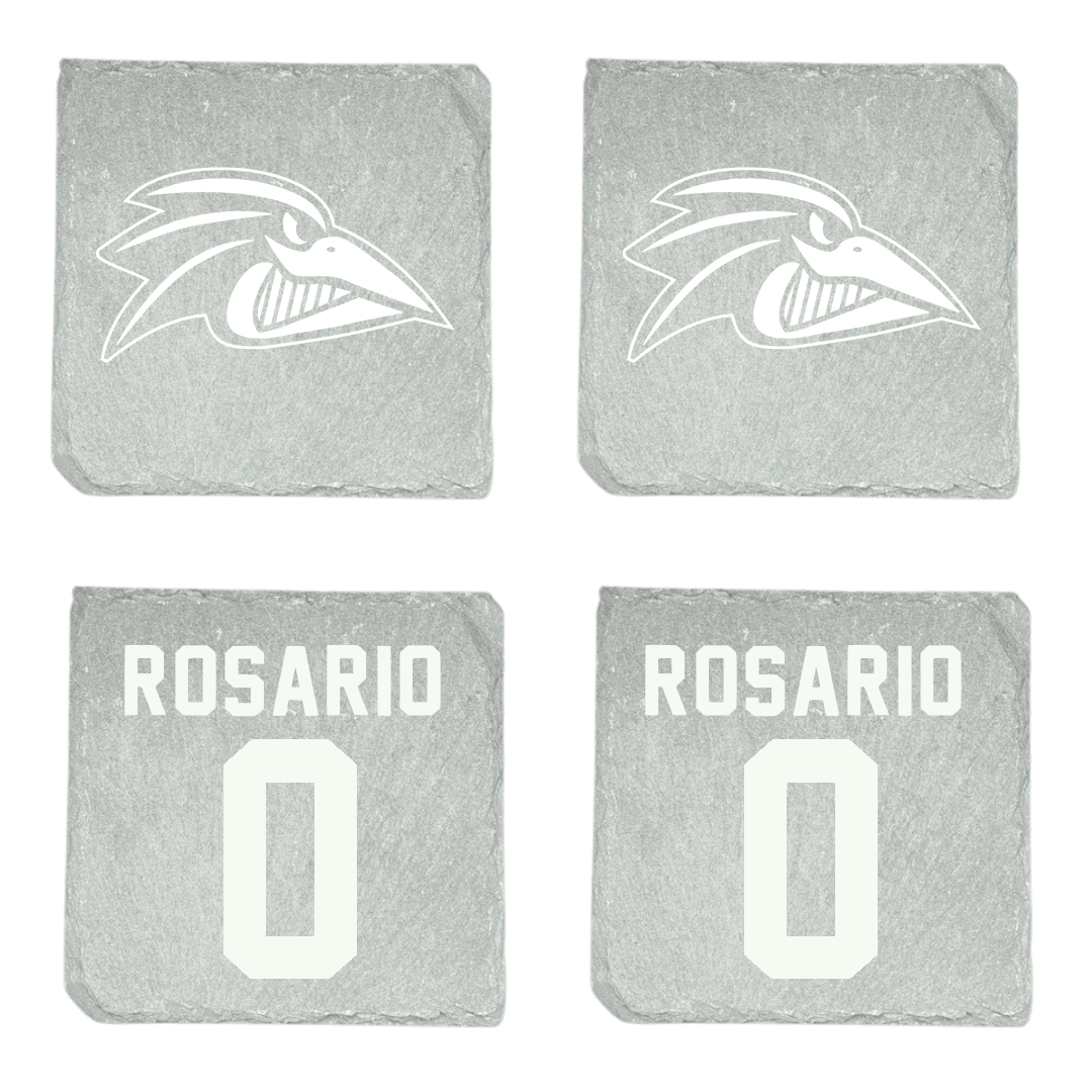 Franklin Pierce University Soccer (W) Stone Coaster (4 Pack)  - #0 Ryan Rosario