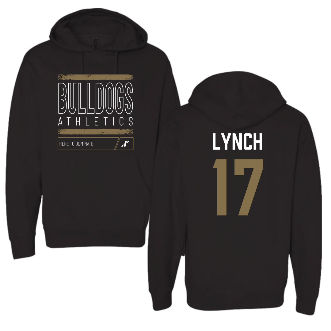 Bryant University Football Black Dominate Hoodie - #17 Dylan Lynch