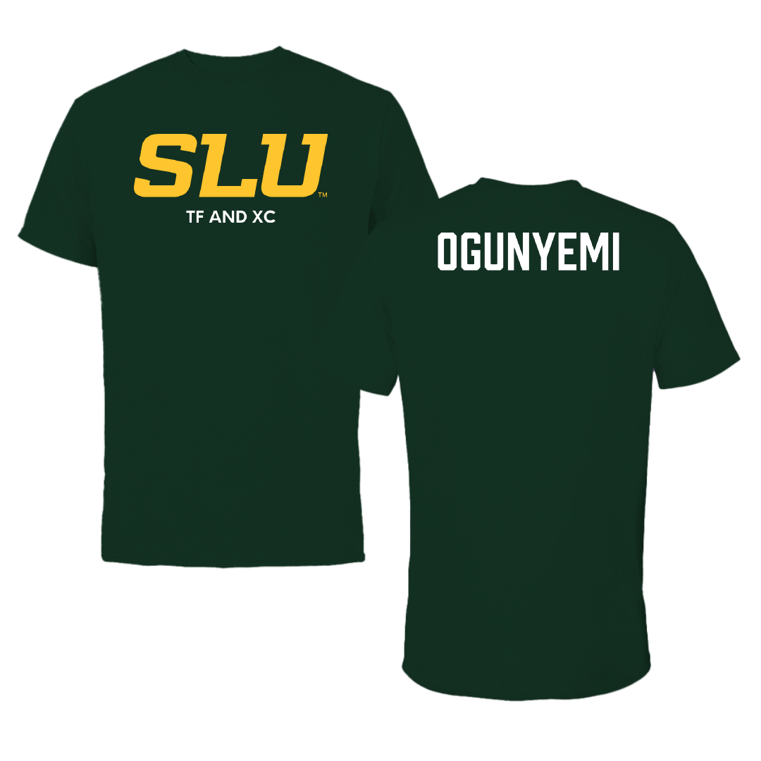 Southeastern Louisiana University TF and XC Forest Green Performance Tee - Olu Ogunyemi