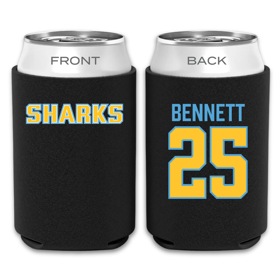 Long Island University Soccer Black Can Cooler - #25 Allison Bennett