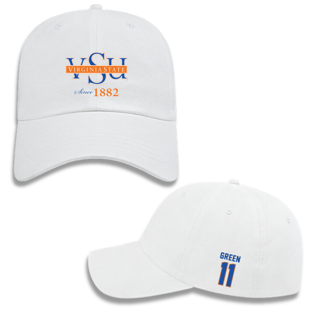 Virginia State University Volleyball (W) White Hat - #11 Morgan Green