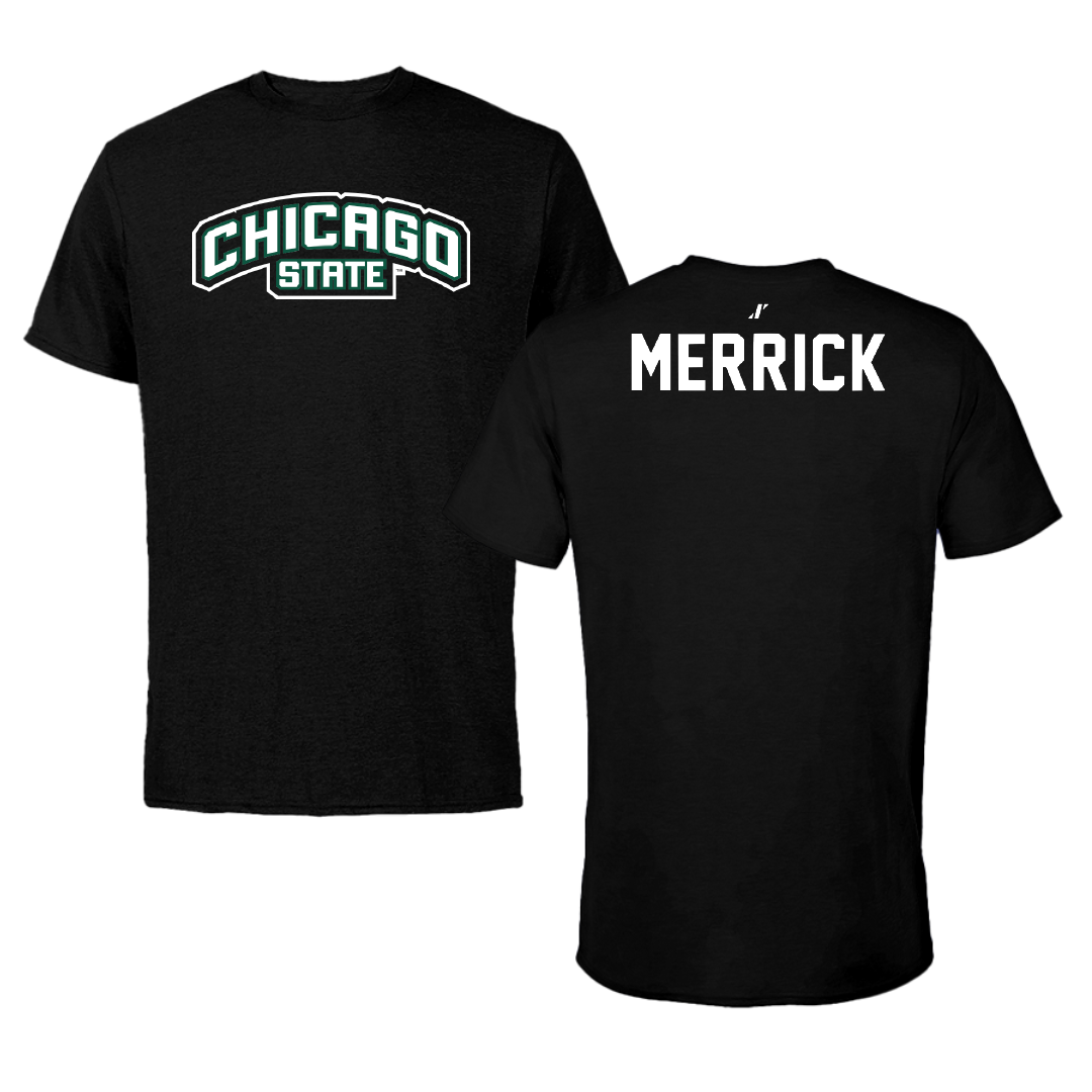 Chicago State University TF and XC Black Performance Tee - Willie Merrick