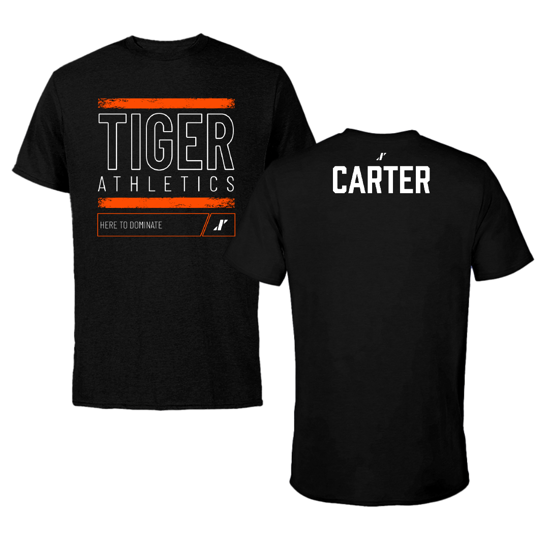 East Central University TF and XC Black Dominate Tee - Mason Carter
