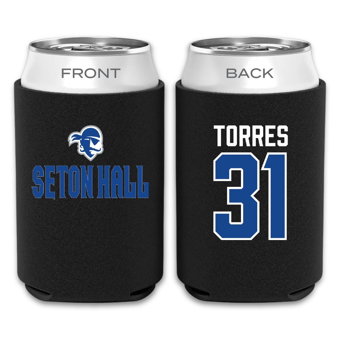 Seton Hall University Baseball Black Can Cooler - #31 Jayson Torres