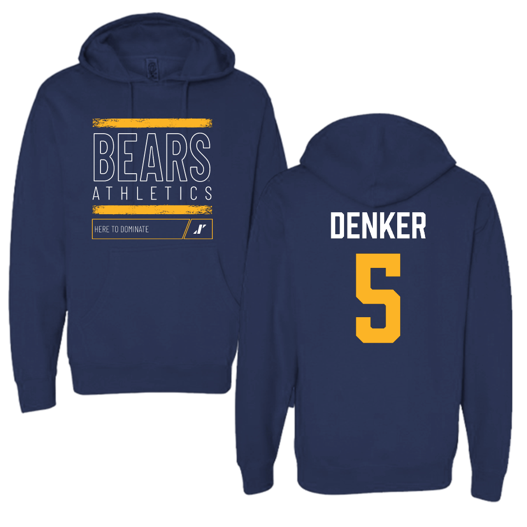 University of Northern Colorado Basketball Navy Dominate Hoodie - #5 Quinn Denker