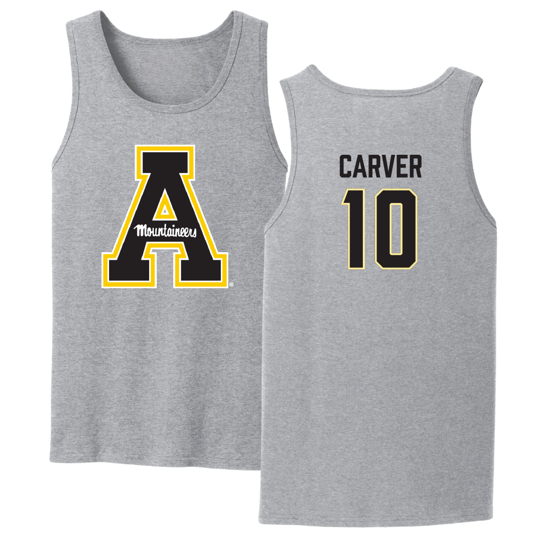 Appalachian State University Basketball Sport Gray Tank Top - #10 Emily Carver
