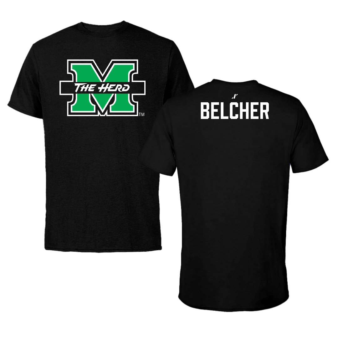 Marshall University TF and XC Black Performance Tee - Anthony Belcher