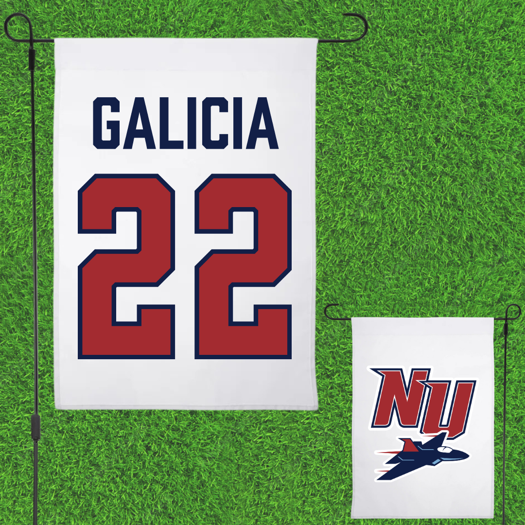 Newman University Bowling White Garden Flag - #22 Nathan Galicia