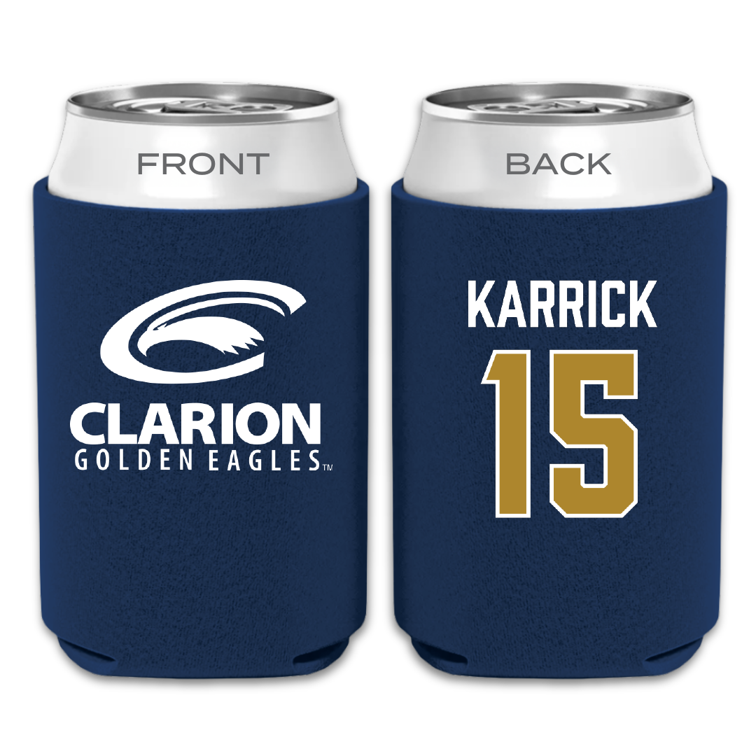 PennWest Clarion Volleyball (W) Navy Can Cooler - #15 Natalie Karrick