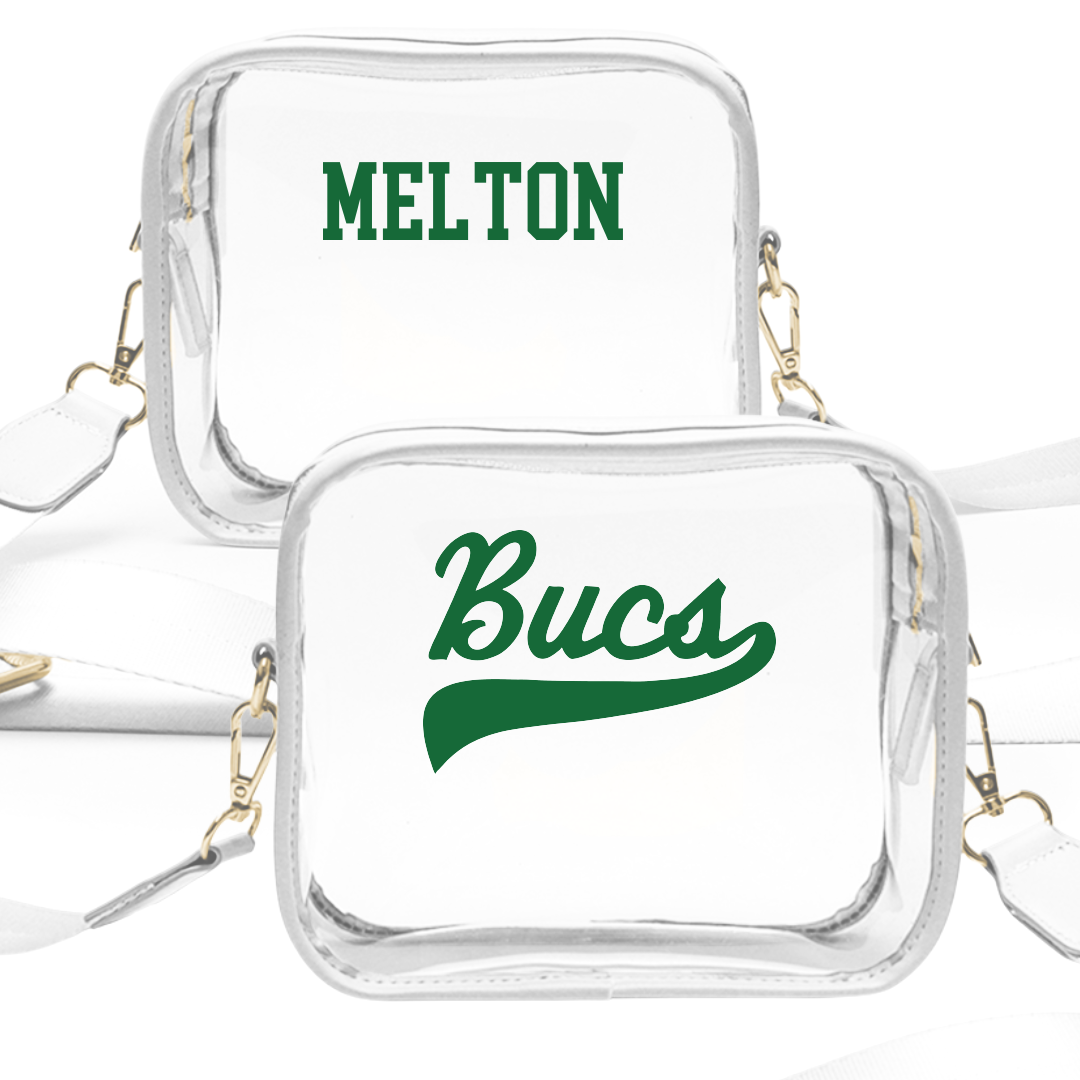 Shelton State Community College Cheer White Clear Stadium Bag - Makenzi Melton