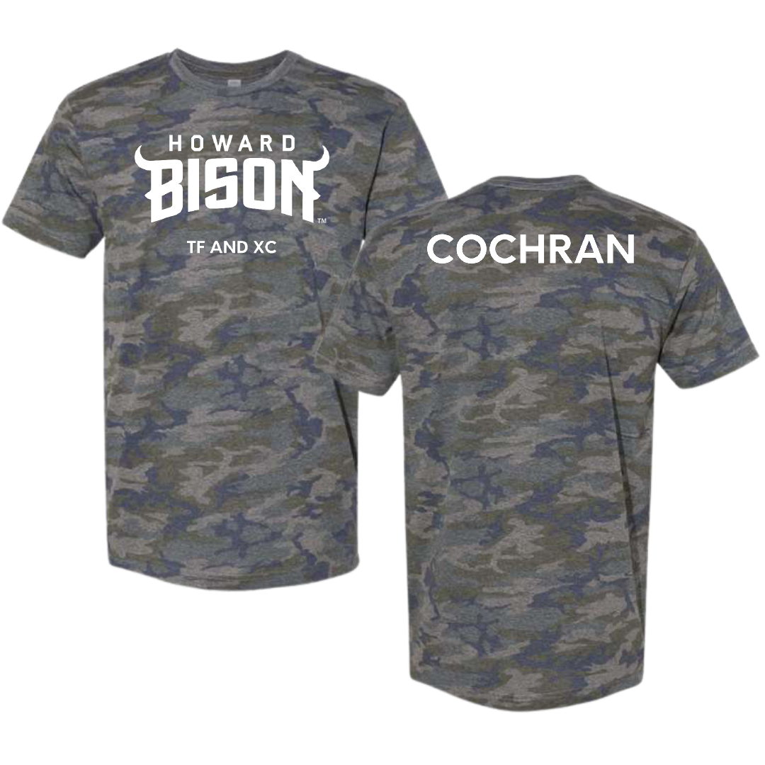 Howard University TF and XC Vintage Camo Tee - Brooke Cochran