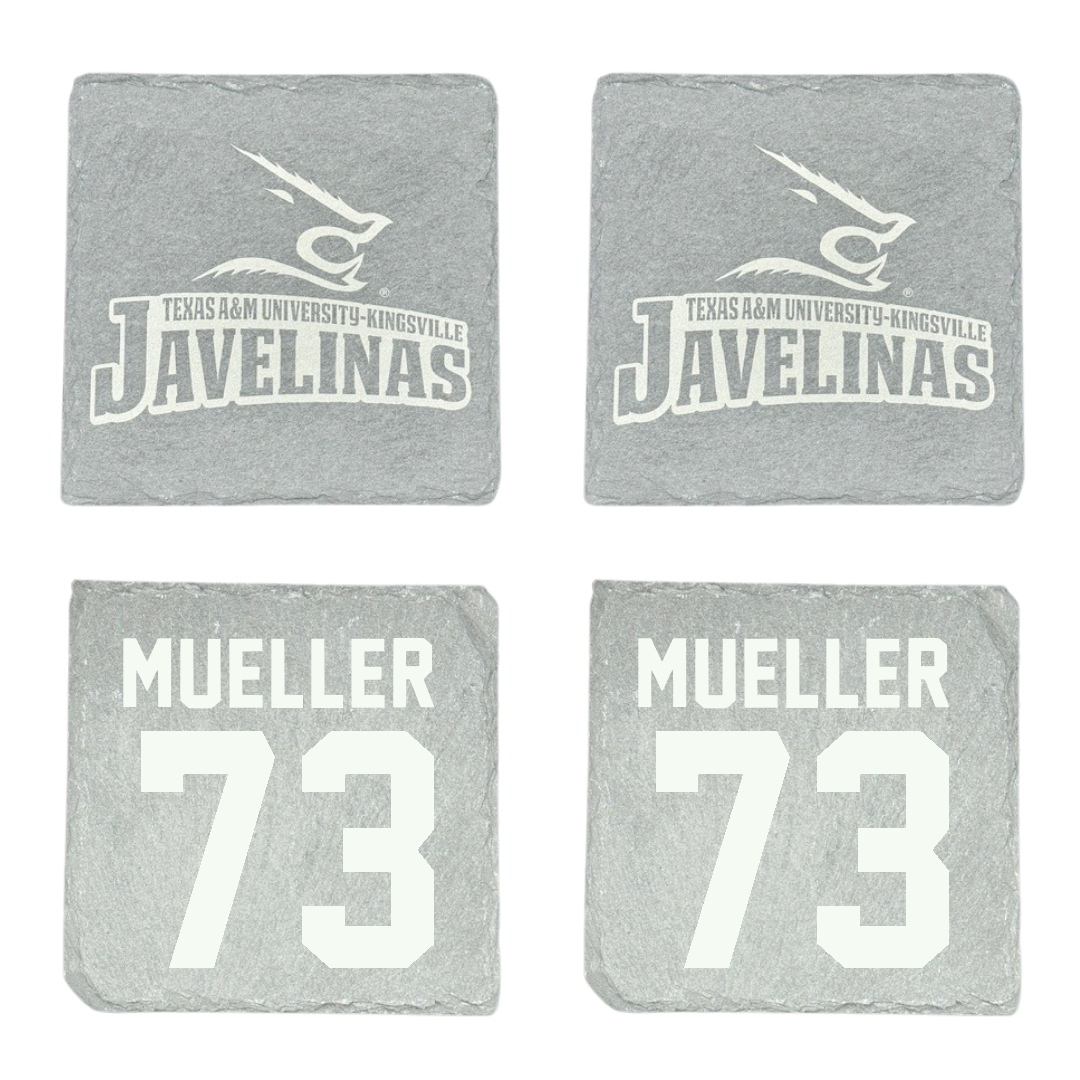 Texas A&M University-Kingsville Football Stone Coaster (4 Pack)  - #73 Aaron Mueller
