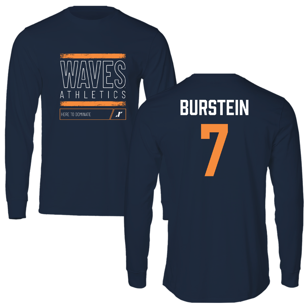 Pepperdine University Water Polo (M) Navy Dominate Long Sleeve - #7 Max Burstein