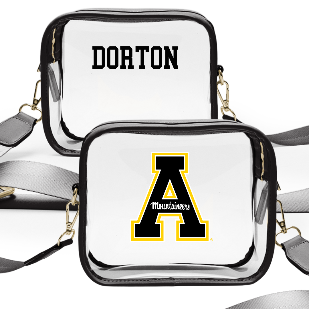 Appalachian State University Cheer Black Clear Stadium Bag - Madison Dorton