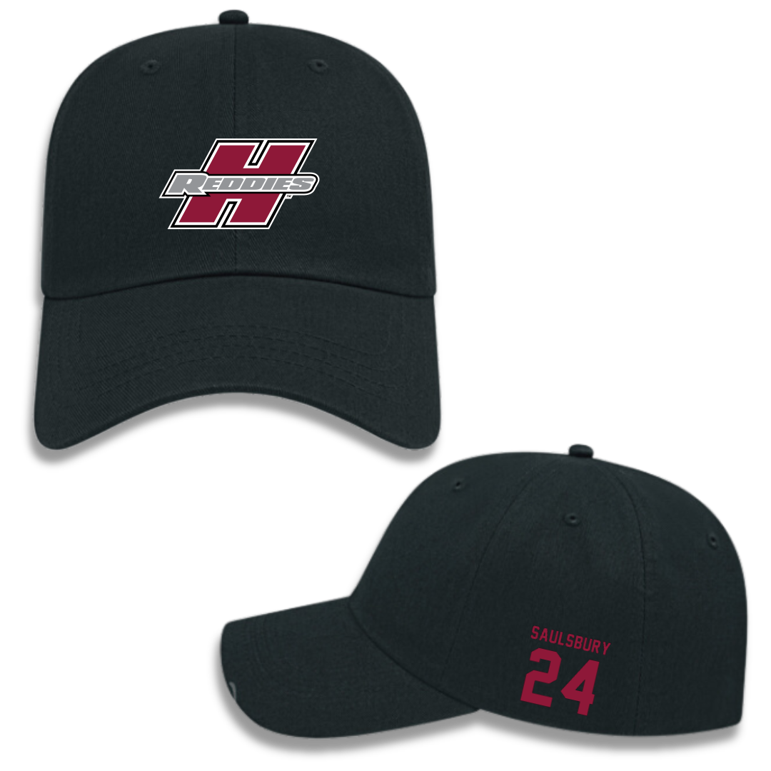 Henderson State University Baseball Black Hat - #24 Josh Saulsbury