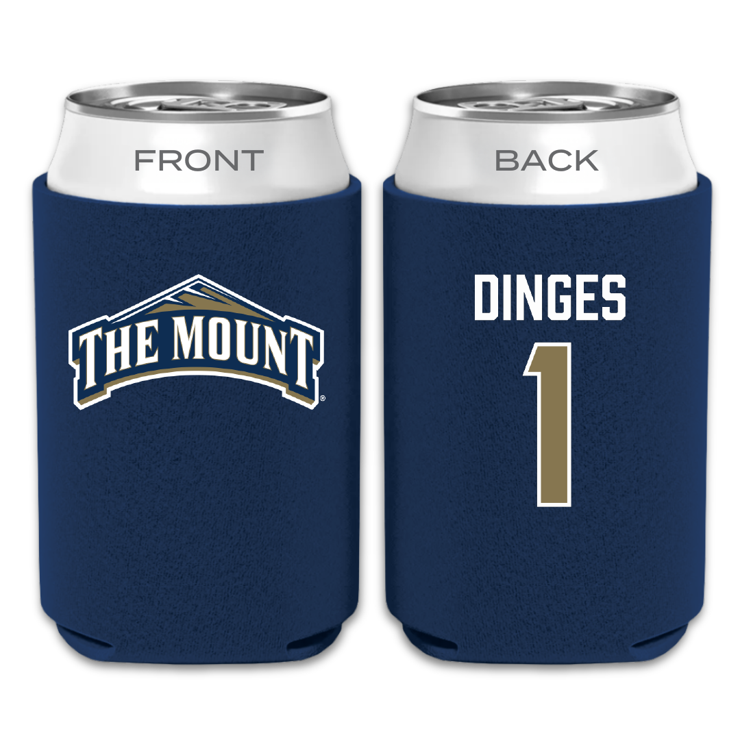 Mount St. Mary's University Softball Navy Can Cooler - #1 Avery Dinges