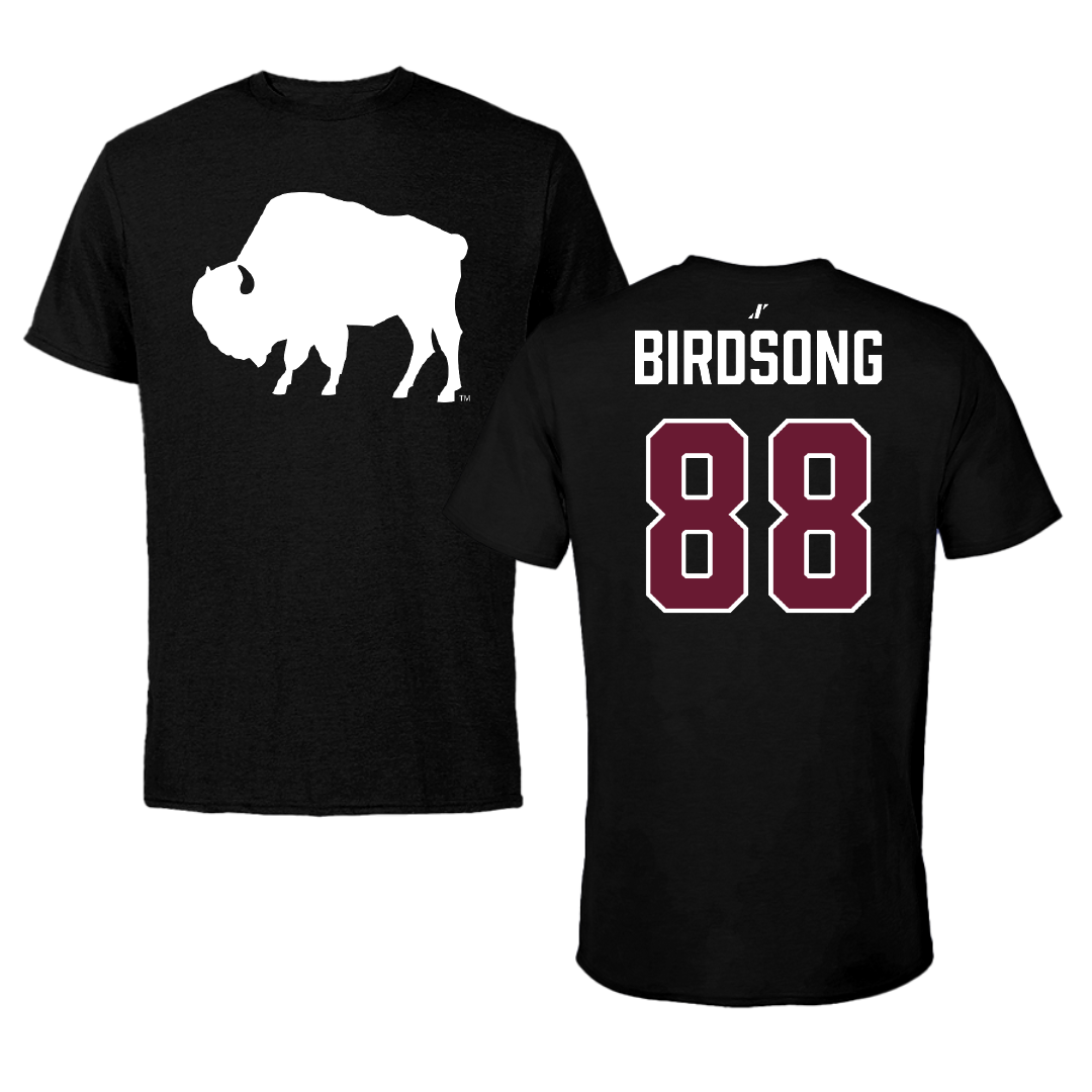 West Texas A&M University Football Black Performance Tee - #88 Noah Birdsong