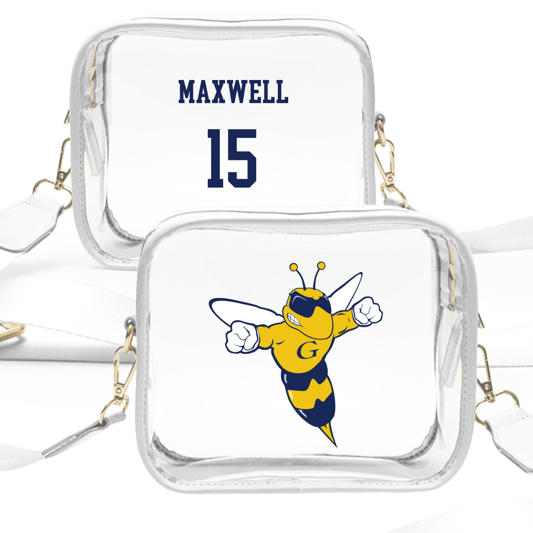 Graceland University Volleyball (W) White Clear Stadium Bag - #15 Adley Maxwell