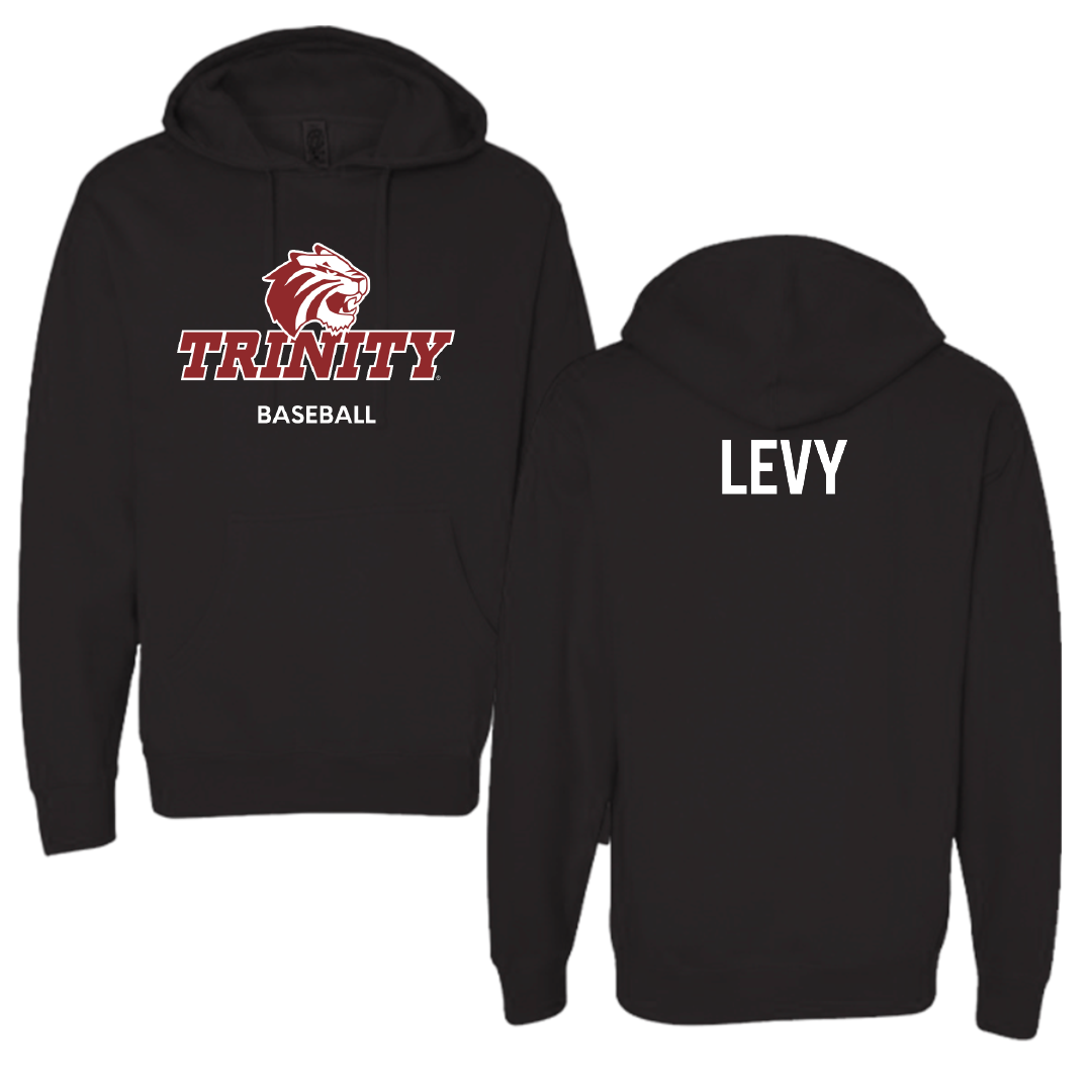 Trinity University (Texas) Baseball Black Hoodie - Asher Levy