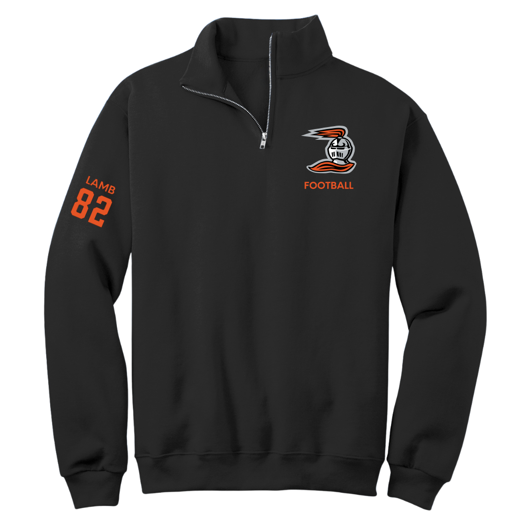 Heidelberg University Football Black Quarter-Zip - #82 Kaleb Lamb
