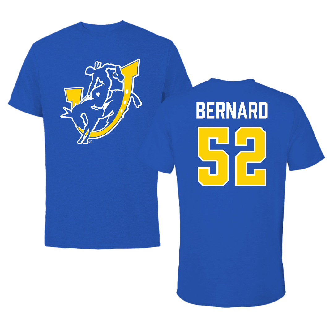 Southern Arkansas University Baseball Blue Tee - #52 JoVahn Bernard