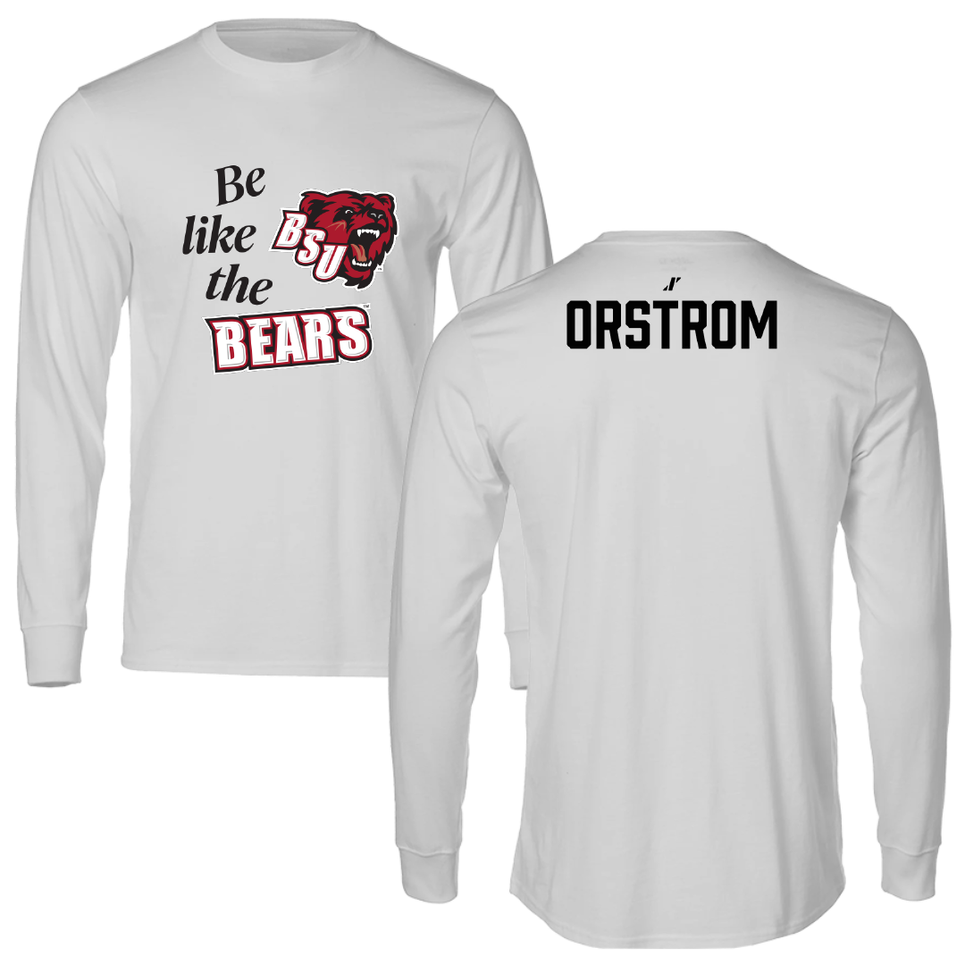 Bridgewater State University Tennis (M) Light Gray Be Like Us Long Sleeve - Tristan Orstrom