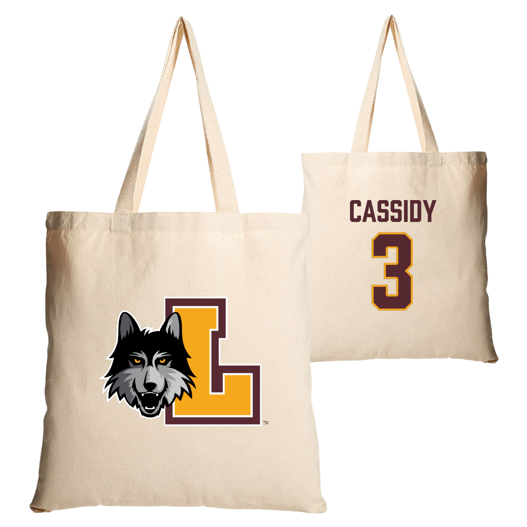 Loyola University-Chicago Soccer Tan Canvas Tote Bag - #3 Amanda Cassidy