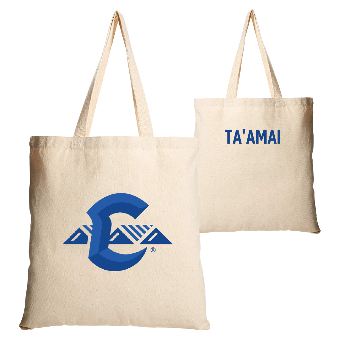 Chaminade University Softball Tan Canvas Tote Bag - Carisma Ta'amai