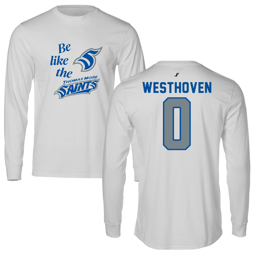 Thomas More University Lacrosse Light Gray Be Like Us Long Sleeve - #0 Steffan Westhoven