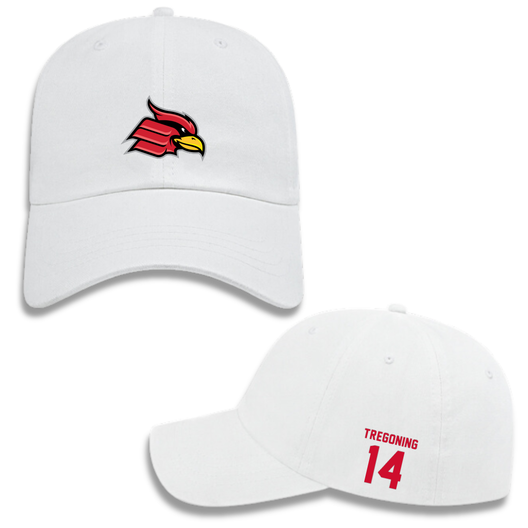 Wheeling University Acrobatics & Tumbling White Hat - #14 Mady Tregoning