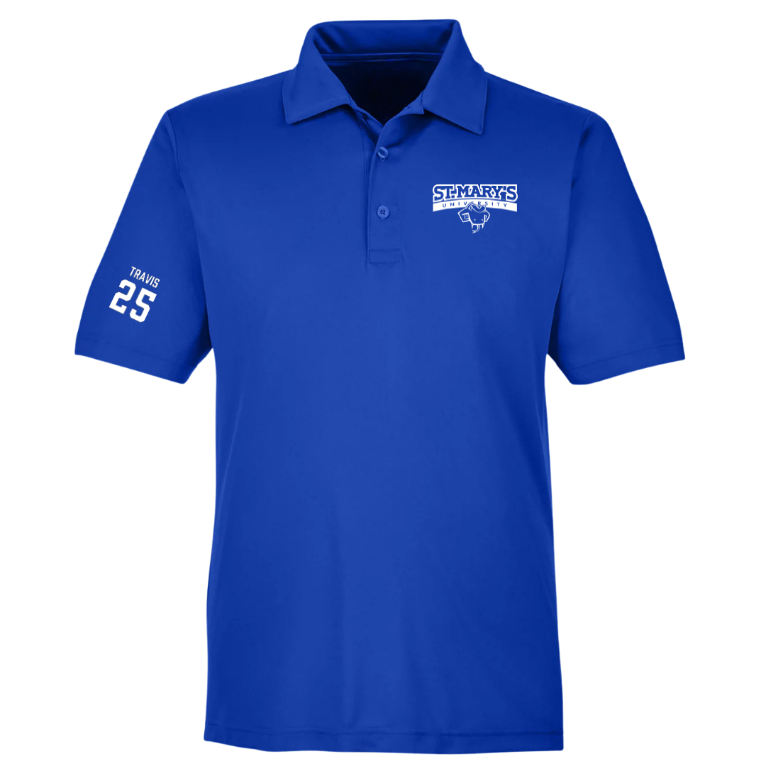 St. Mary's University (Texas) Softball Blue Polo - #25 Peyton Travis