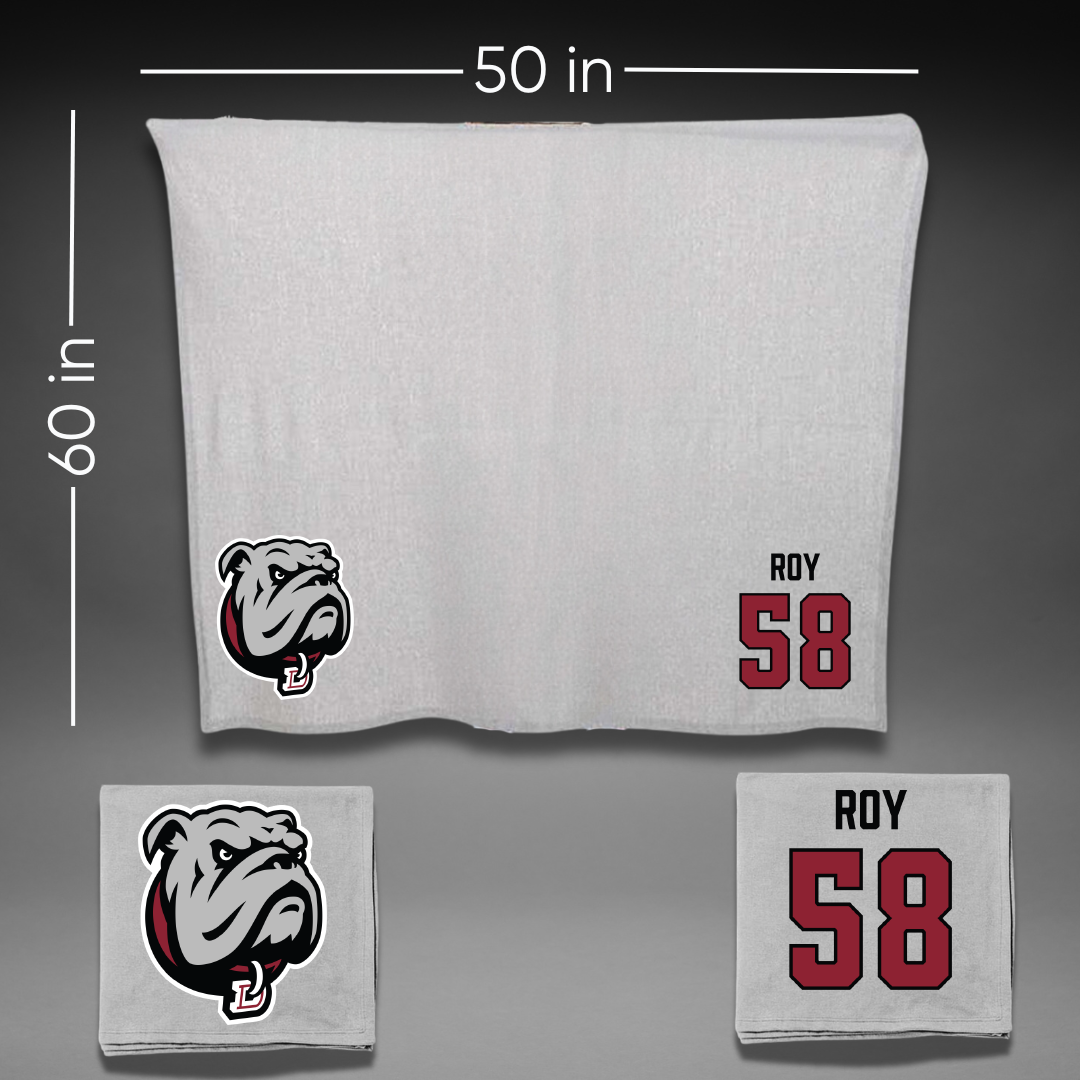 Dean College Football Gray Blanket - #58 Austin Roy