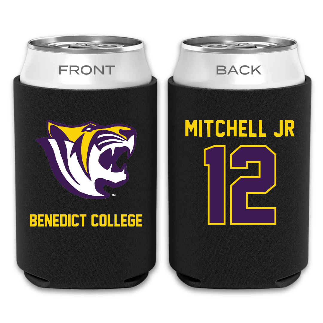 Benedict College Baseball Black Can Cooler - #12 Jamell Mitchell Jr