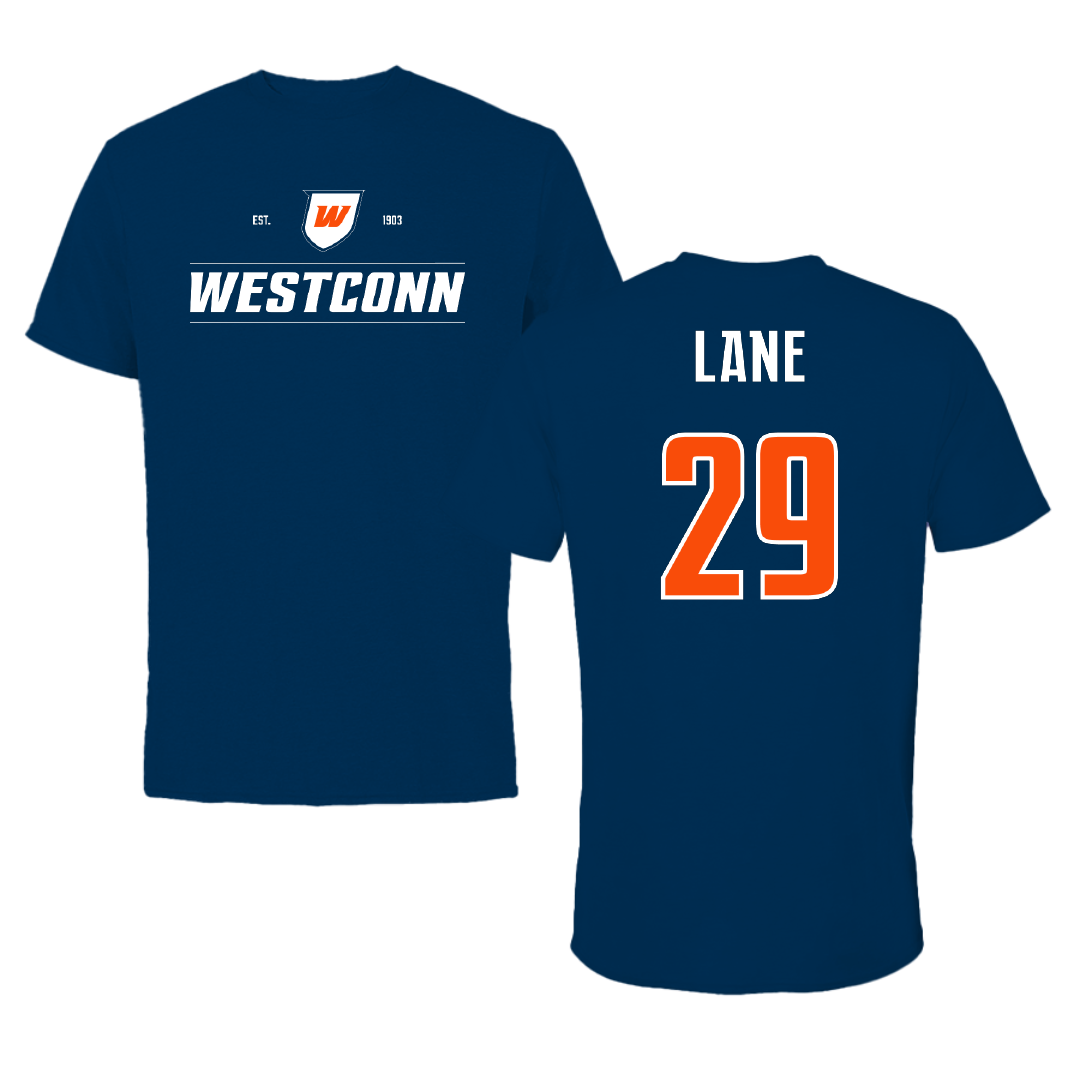 Western Connecticut State University Ice Hockey (M) Navy General Tee - #29 Liam Lane