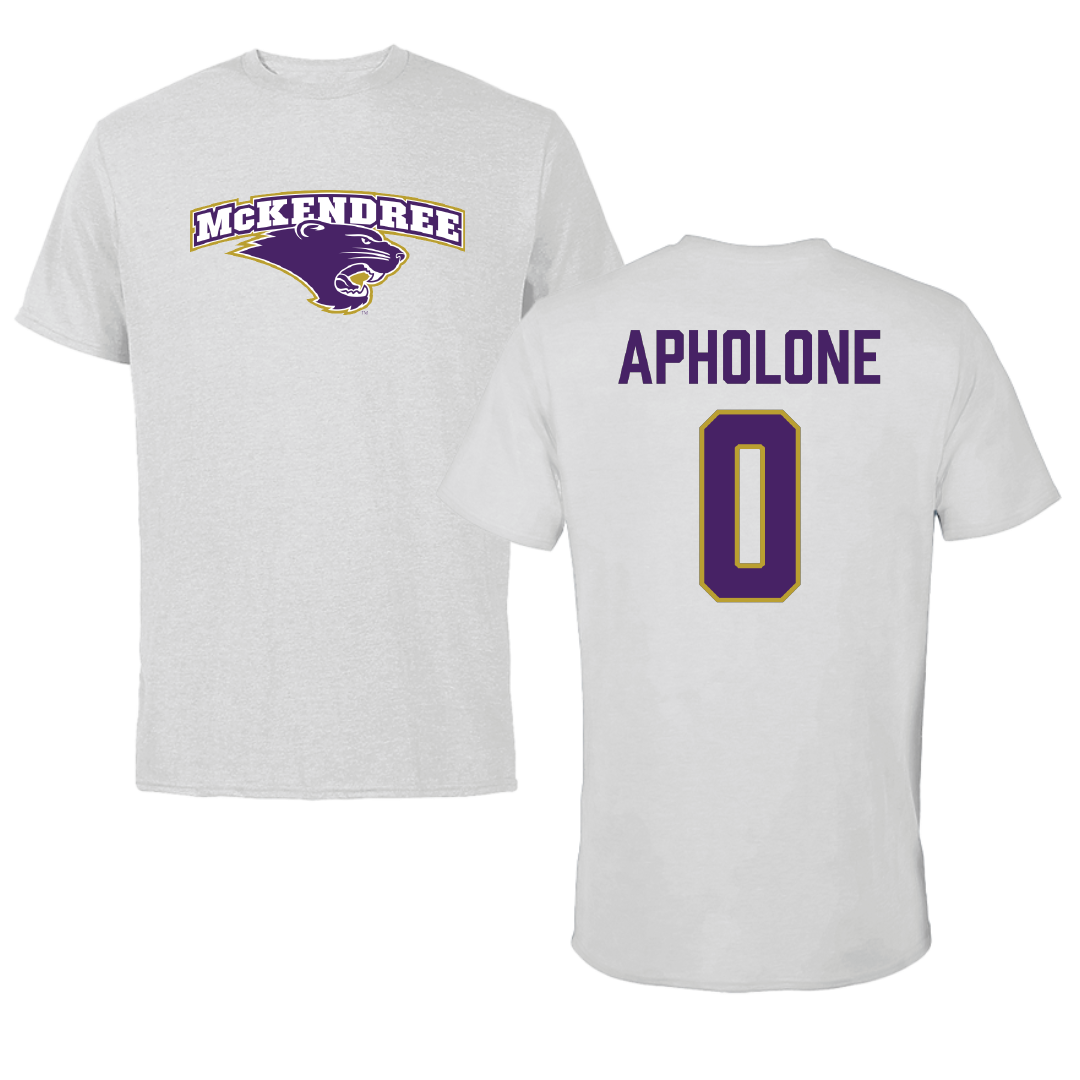 McKendree University Football Light Gray Performance Tee - #0 Brylan Apholone