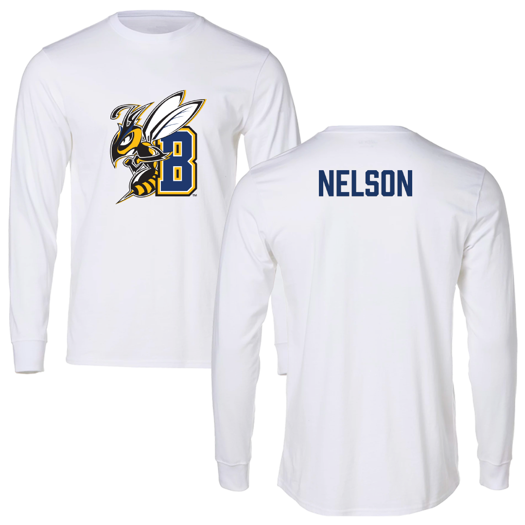 Montana State University Billings Cheer White Long Sleeve - Zane Nelson