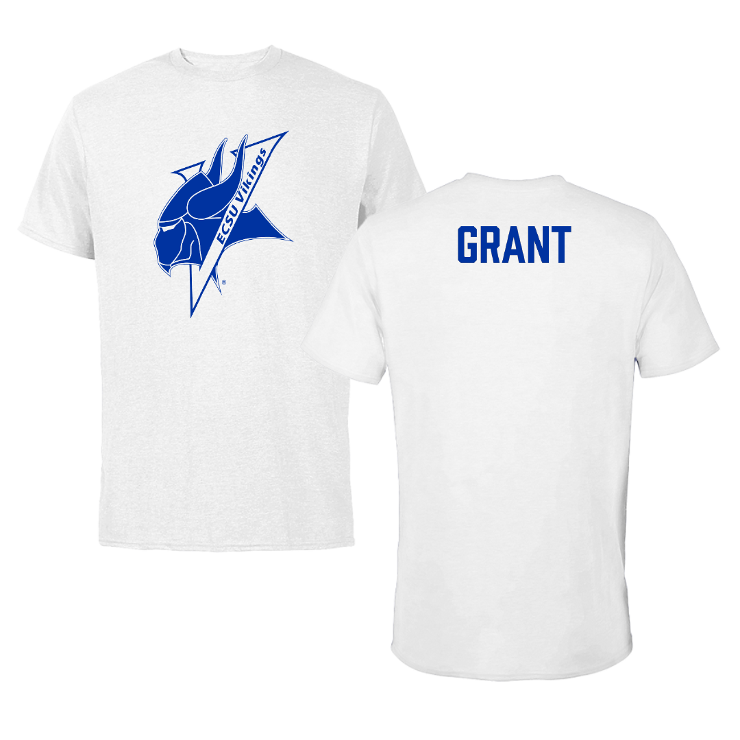Elizabeth City State University Football White Performance Tee - Sadat Grant