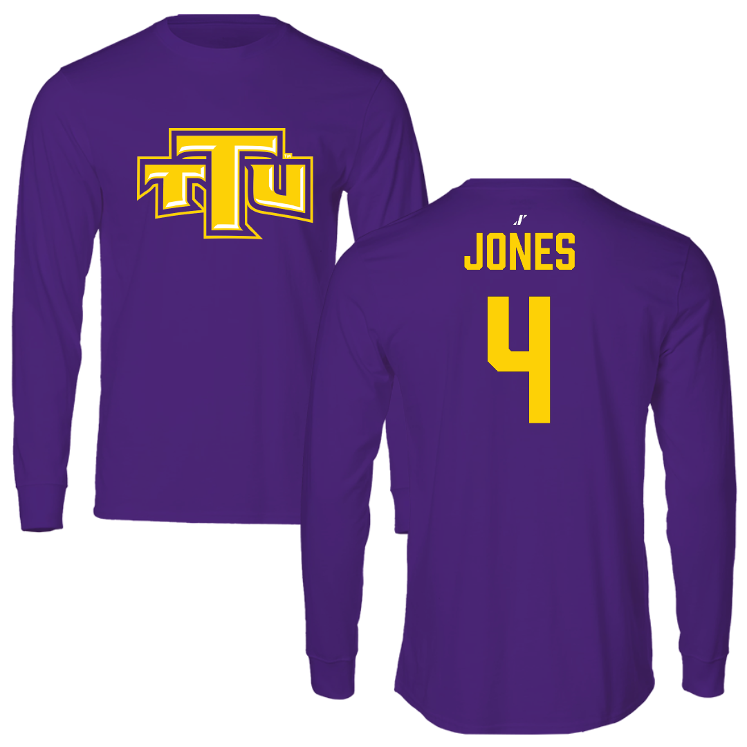 Tennessee Technological University Beach Volleyball Purple Performance Long Sleeve - #4 Piper Jones